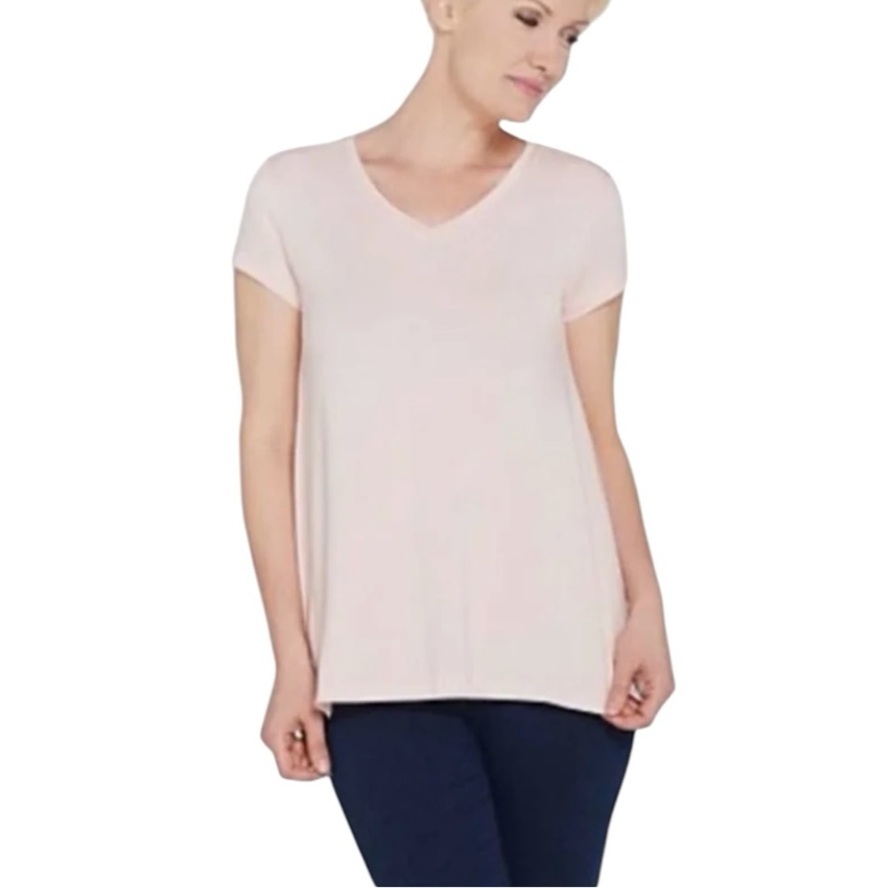 H By Halston Light Pink Tee 2X